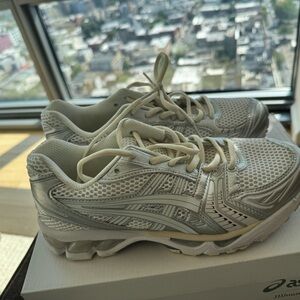 ASICS Women's Athletic Shoes in White and Silver